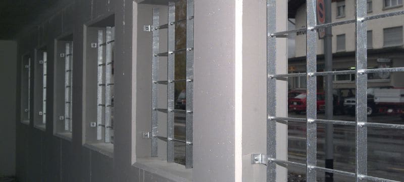 HRD-K пластмасов винтов дюбел Предварително сглобен безфланцов пластмасов анкер за бетон и зидария с високоустойчив на корозия винт (въглеродна стомана, шестостенна глава) Приложения 1